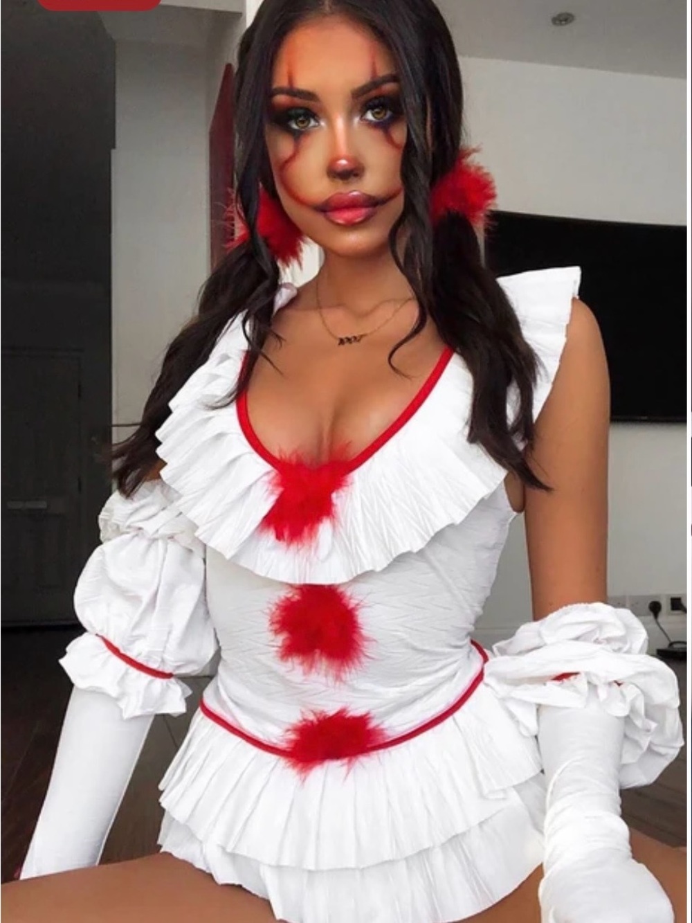Fashion Nova IT Clown Costume Bodysuit
